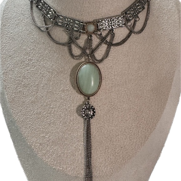 Shyanne Jewelry - SHYANNE- Silver Luna Bella Choker Necklace